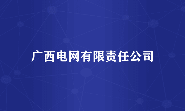 广西电网有限责任公司