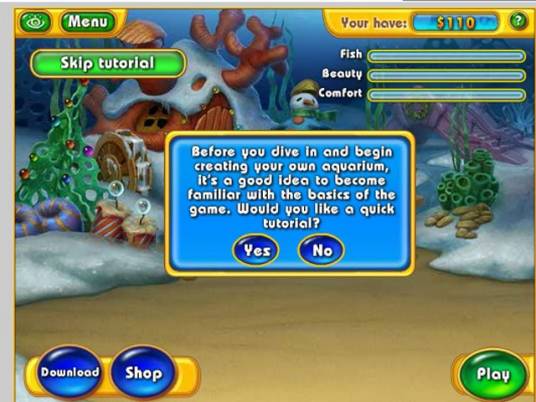 迷你水族箱:冰雪水域