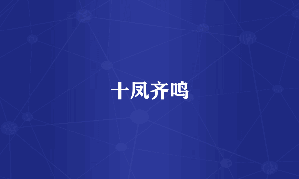 十凤齐鸣