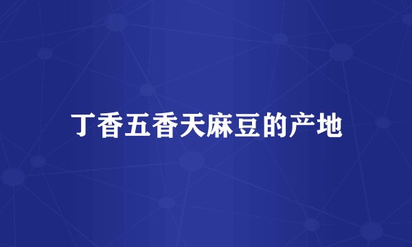 丁香五香天麻豆的产地