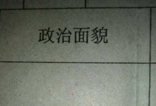 政治面貌应该填什么？