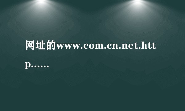 网址的www.com.cn.net.http....是代表什么意思？